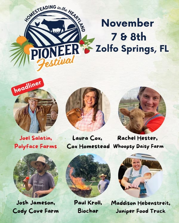 Joel Salatin, Josh Jameson, Paul Kroll, Katya Luniova Slavic Beauty, Rachel Hester